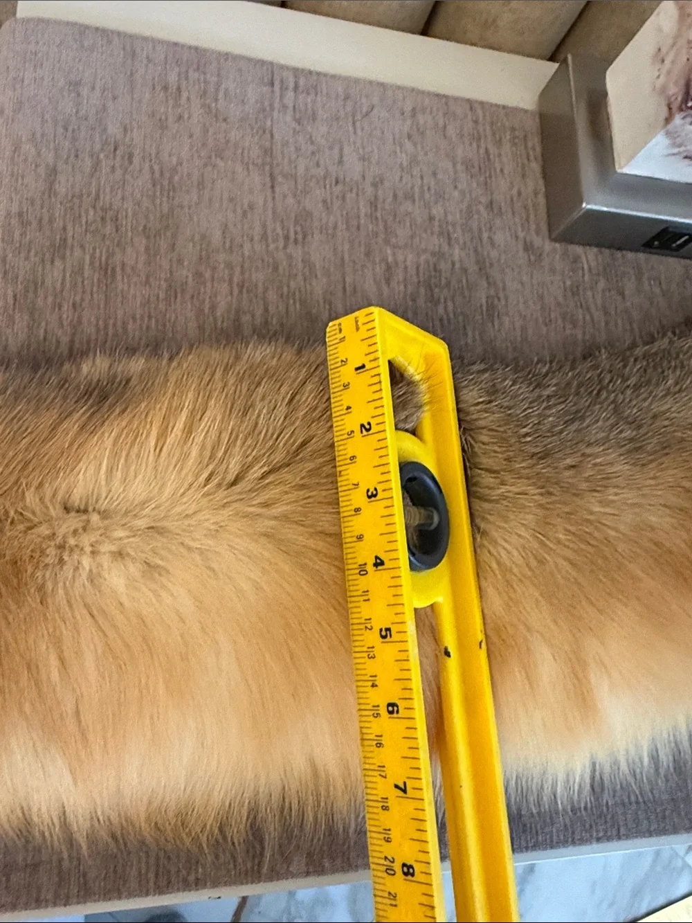 Saga red Fox fur thick wrap collar